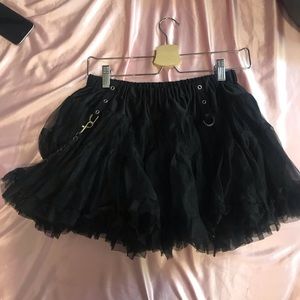 tripp skull chain tutu skirt